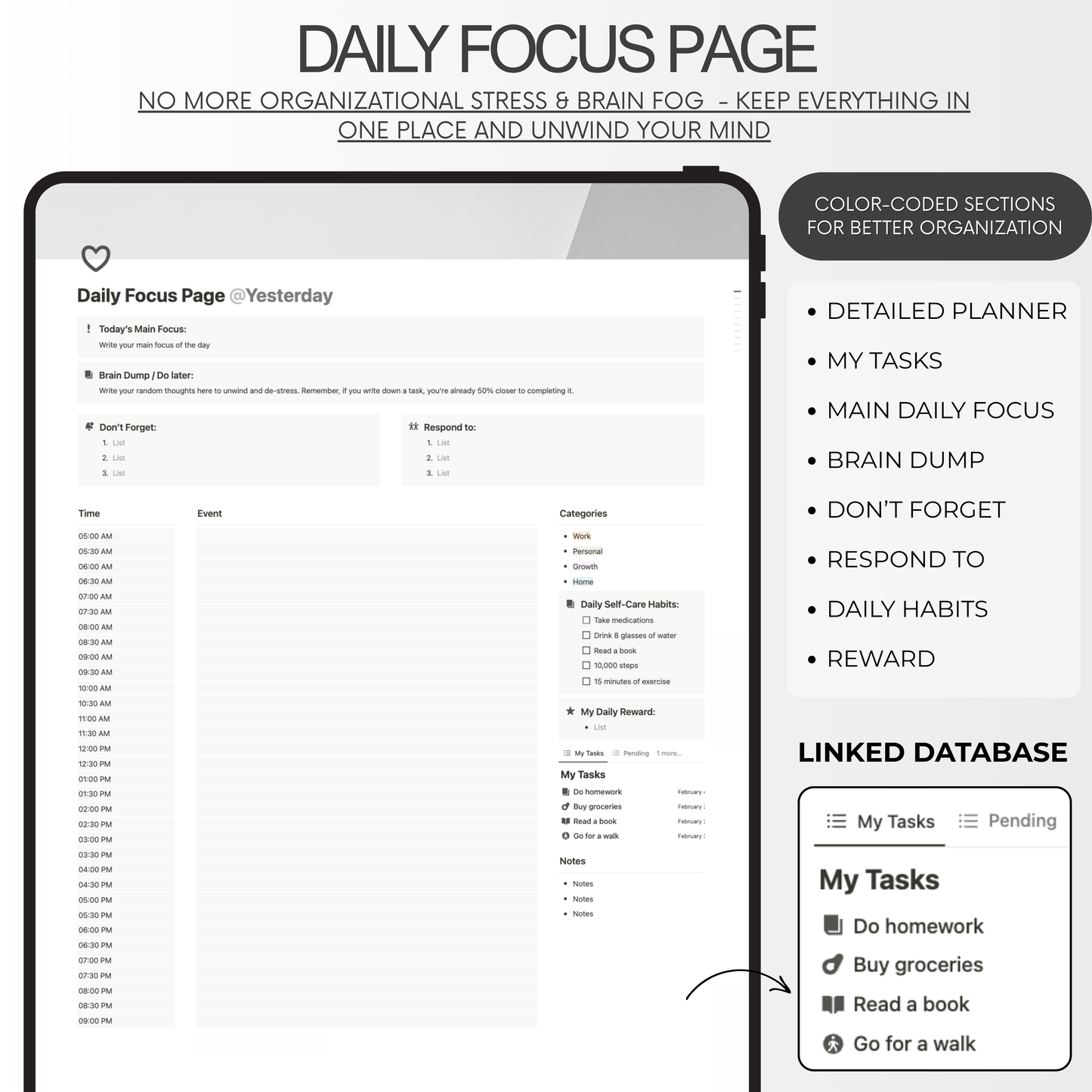 daily planner notion