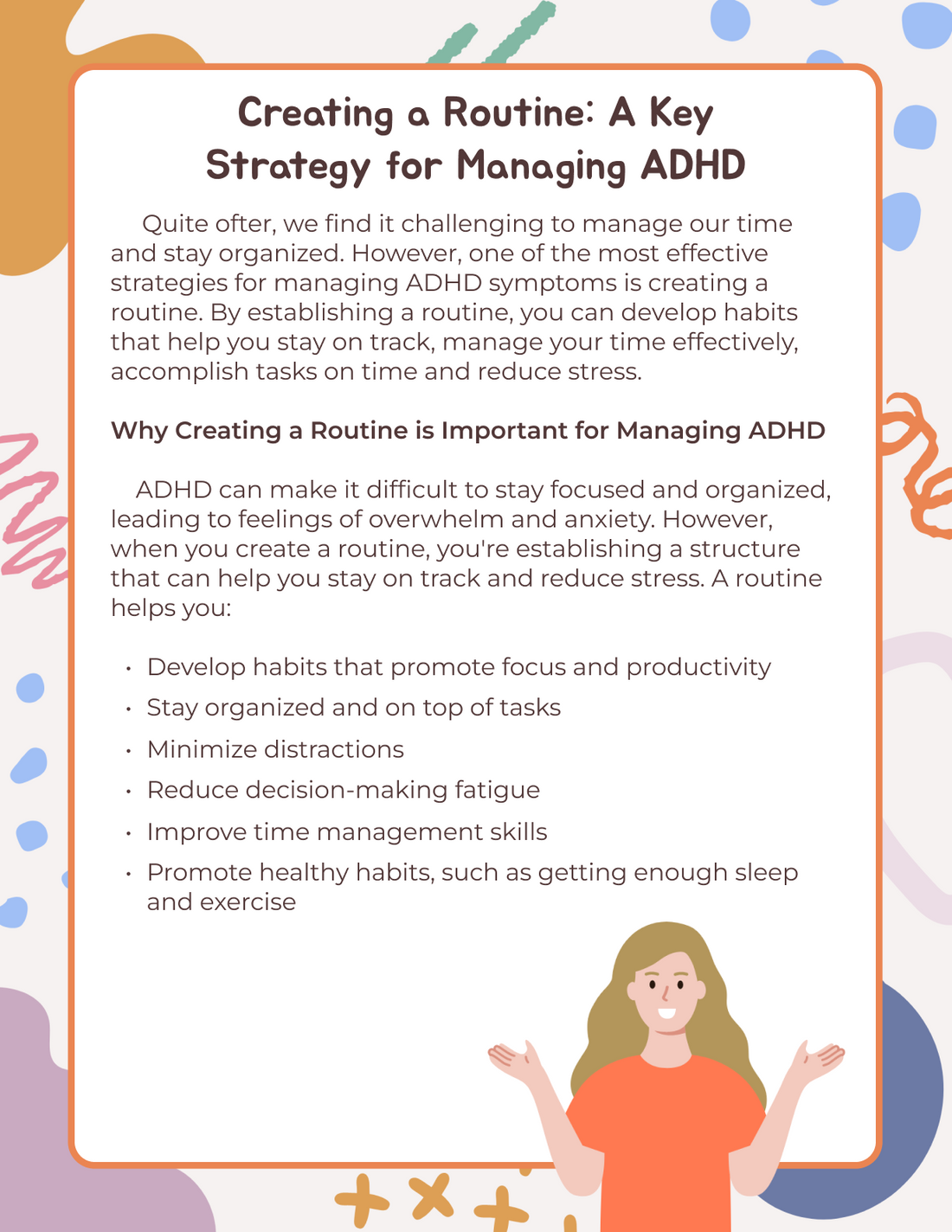 Creating a Routine: A Key Strategy for Managing ADHD