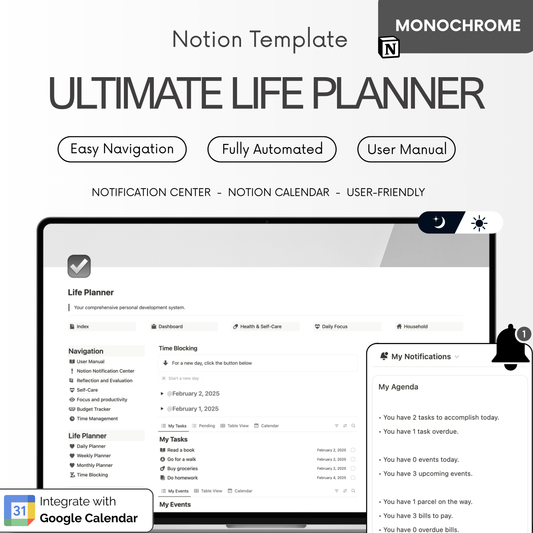 ultimate life planner notion