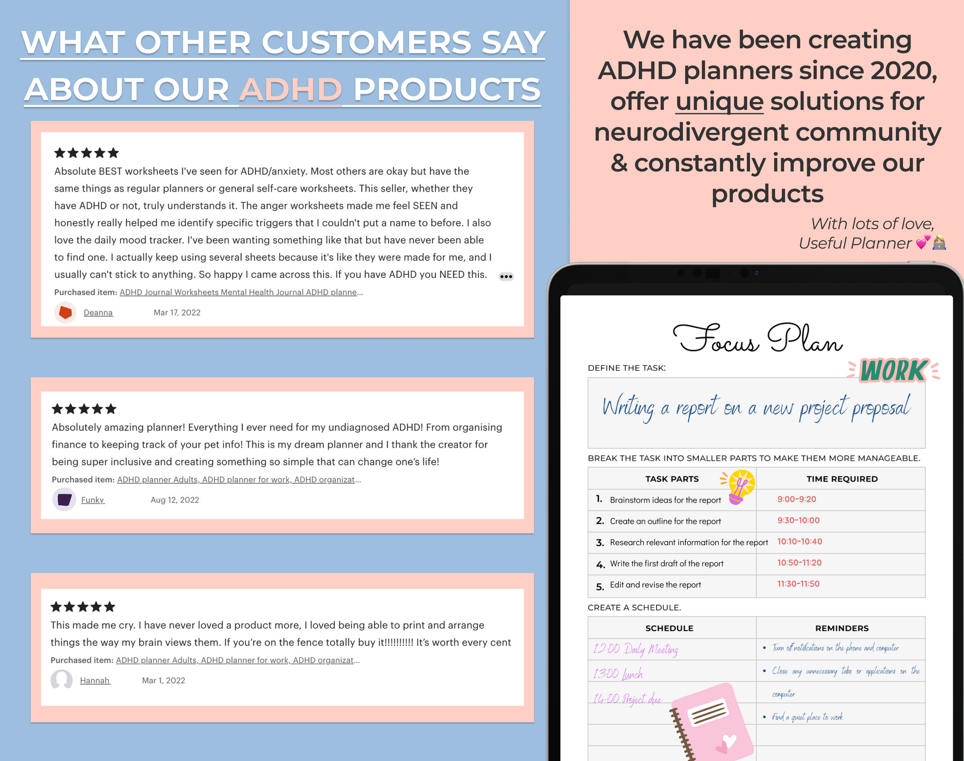 usefulplanner customer reviews