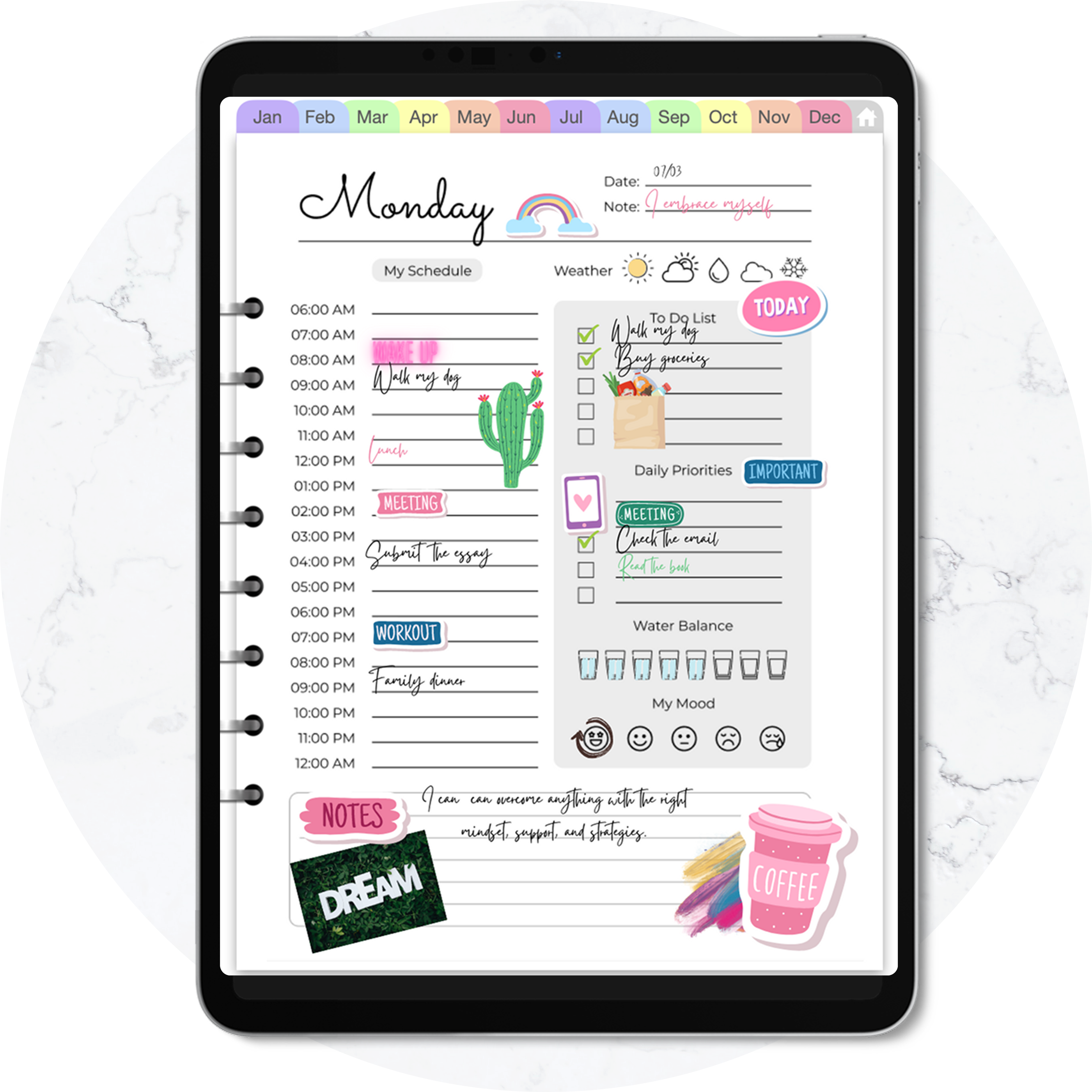 Daily Digital Planner from UsefulPlanner