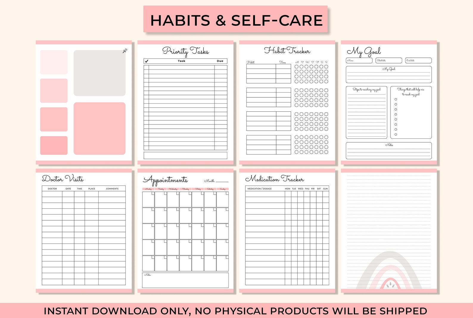 self-care planner