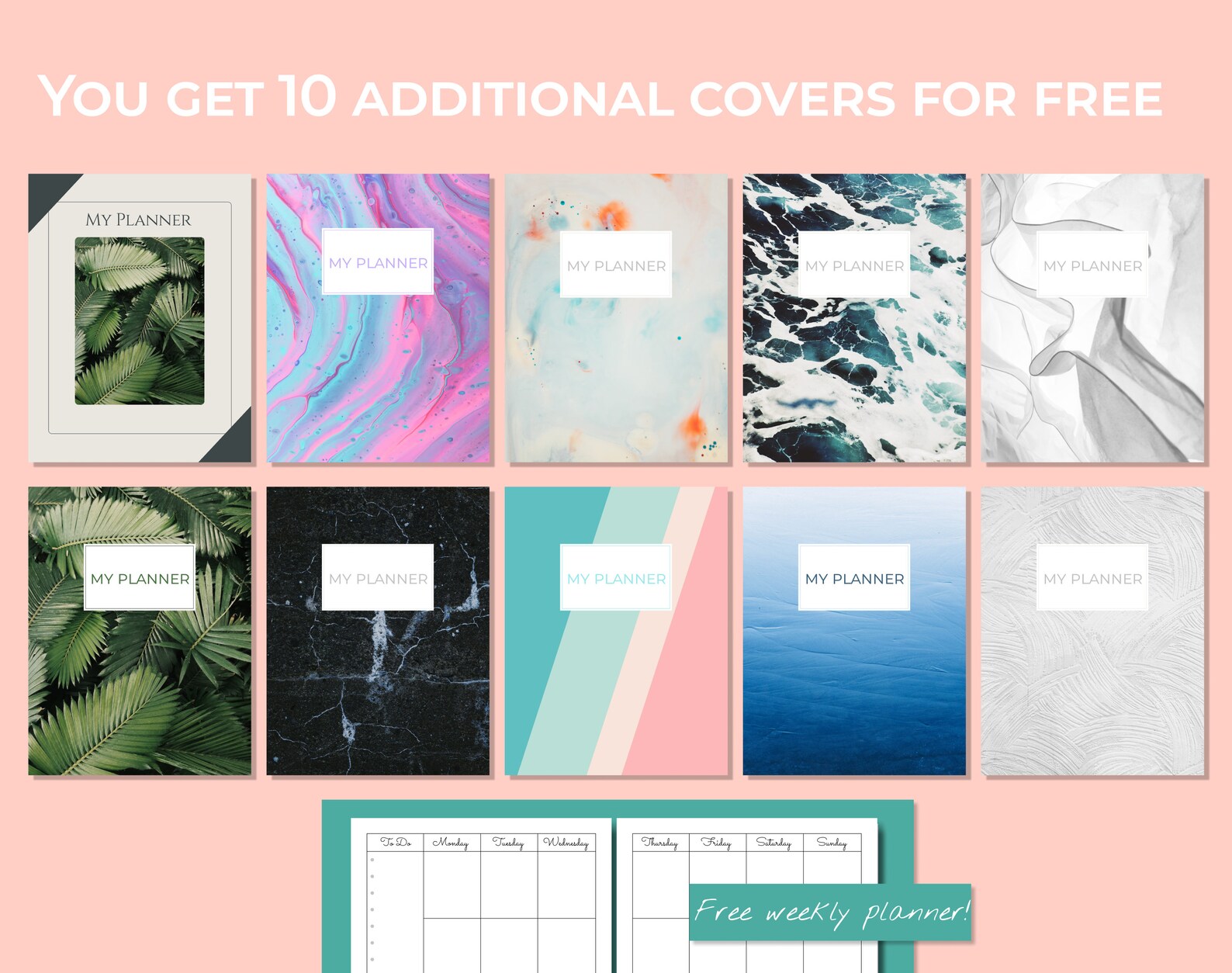 10 additional covers are included with this purchase