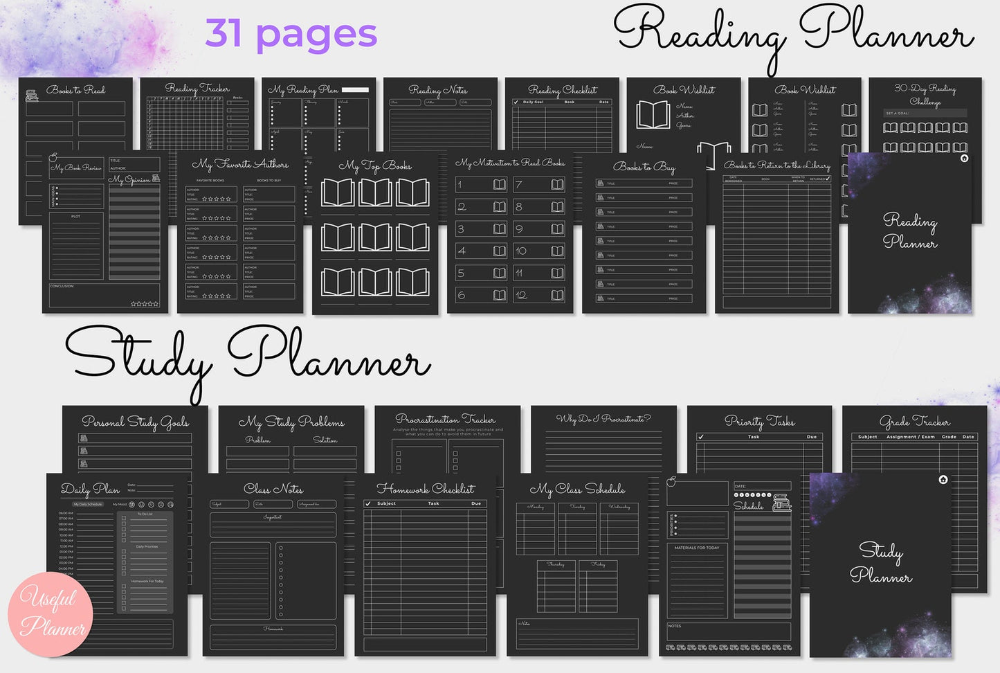 reading and study planner