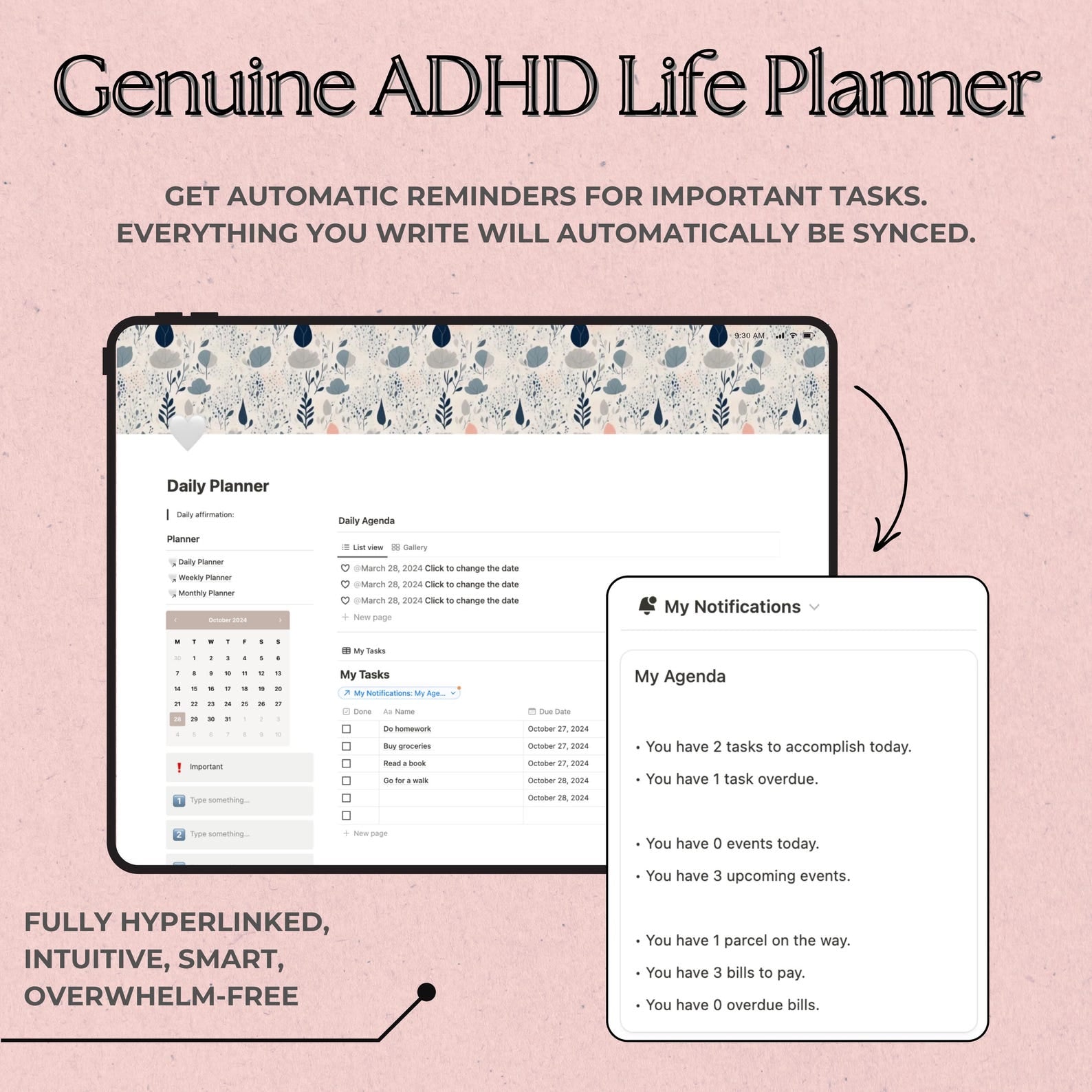 This planner sends automatic reminders and syncs with other devices automatically