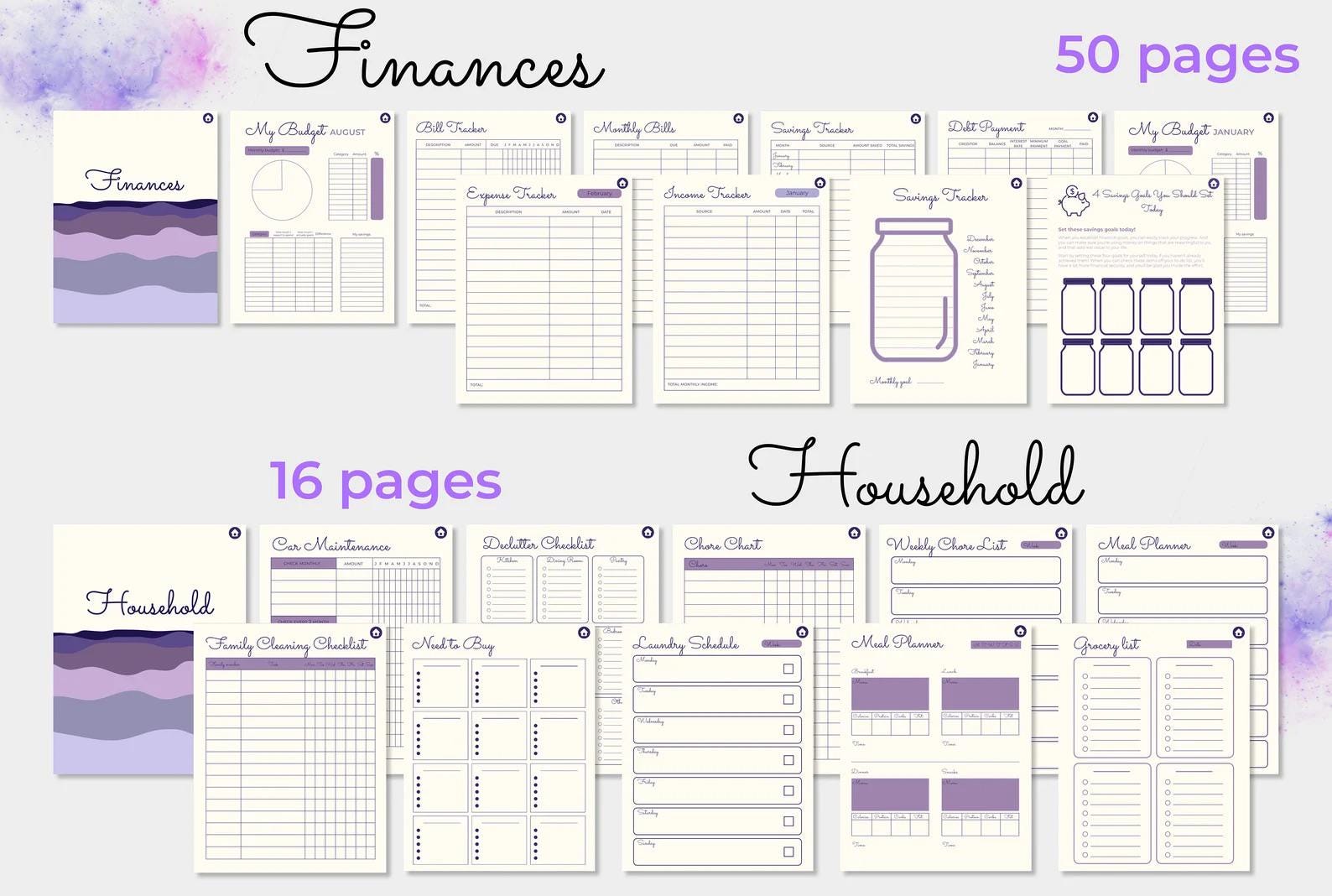 budget and household planners