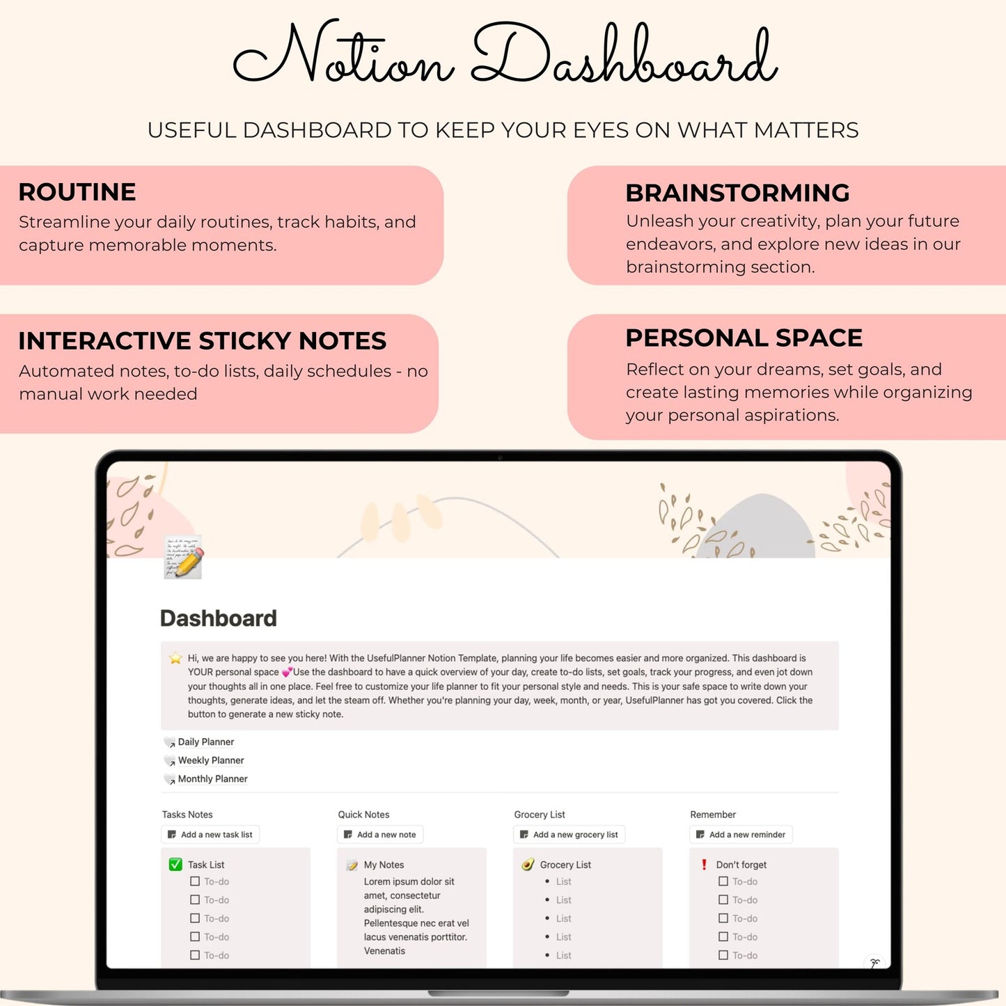 ADHD Notion Dashboard