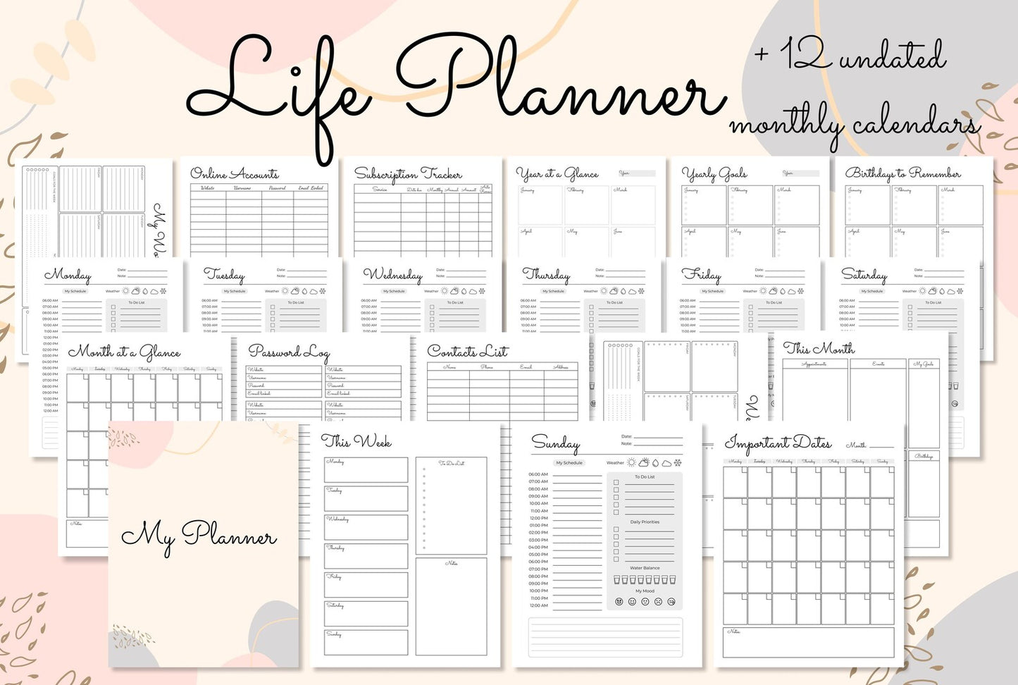 ADHD life planner