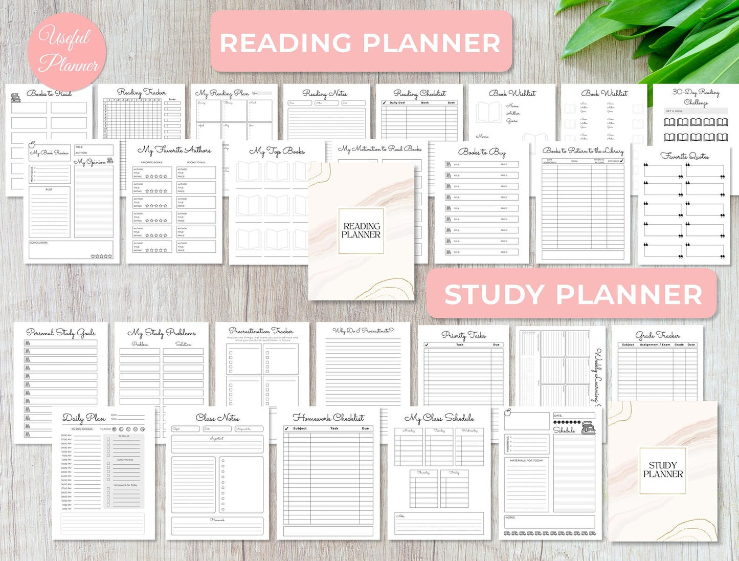 reading and study planner