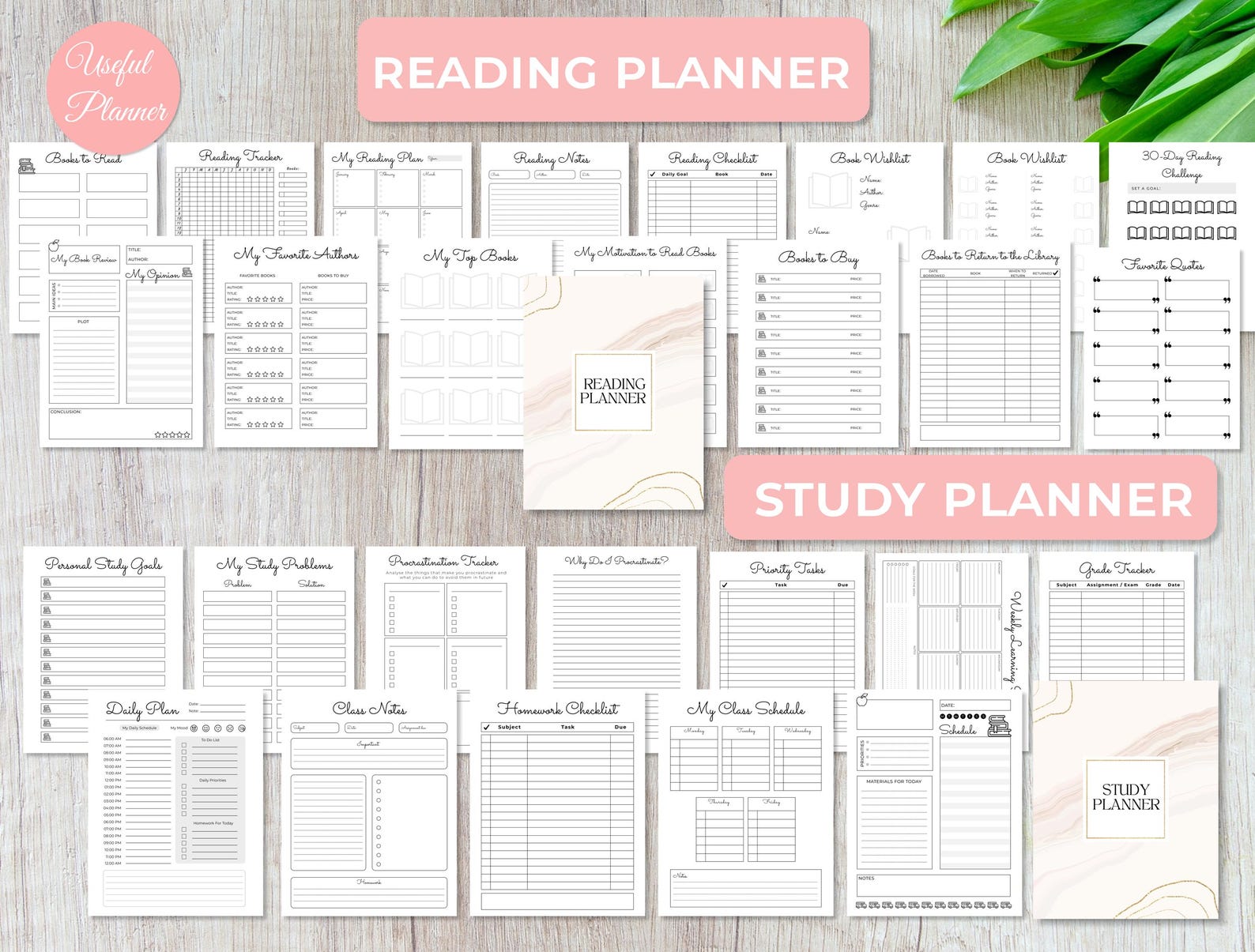 reading and study planner