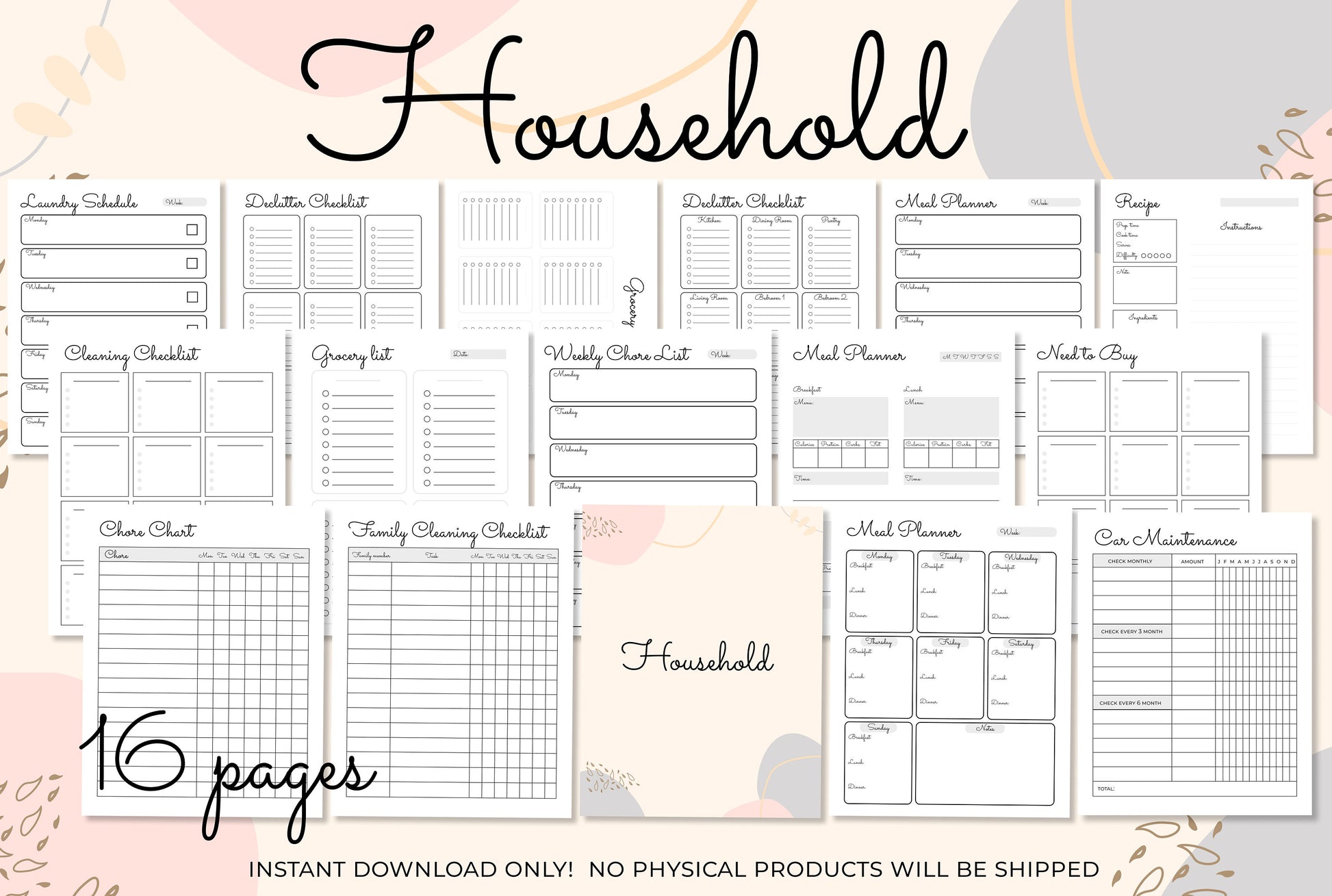 household planner