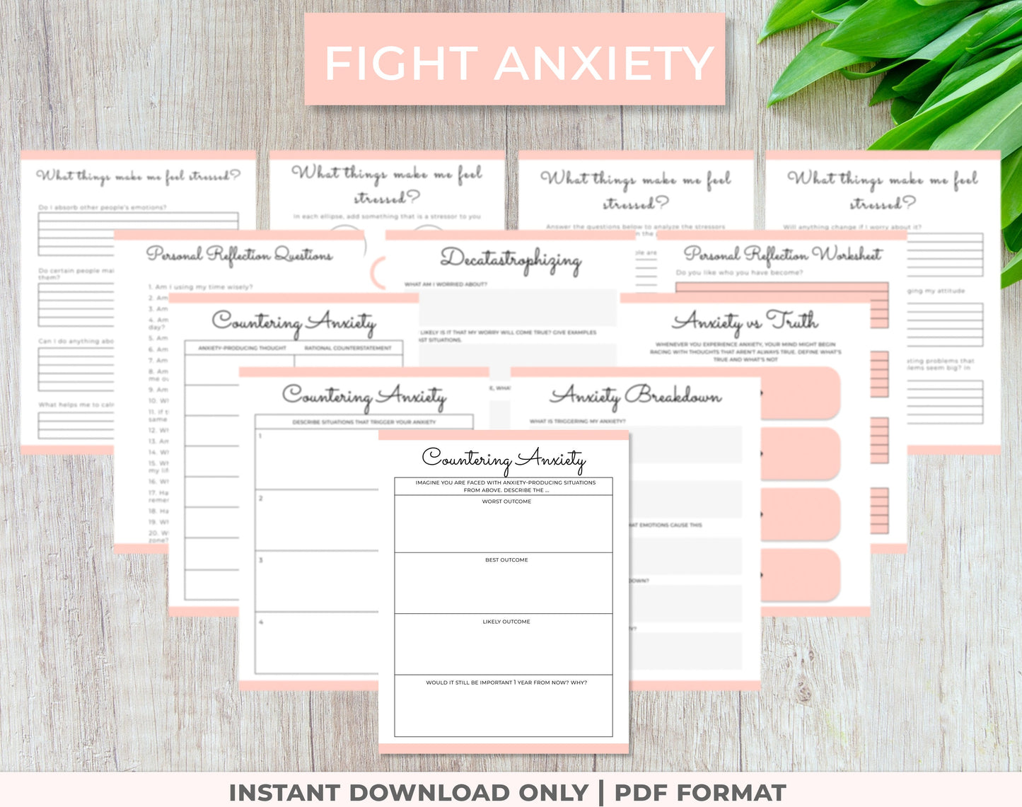 templates to help fight anxiety