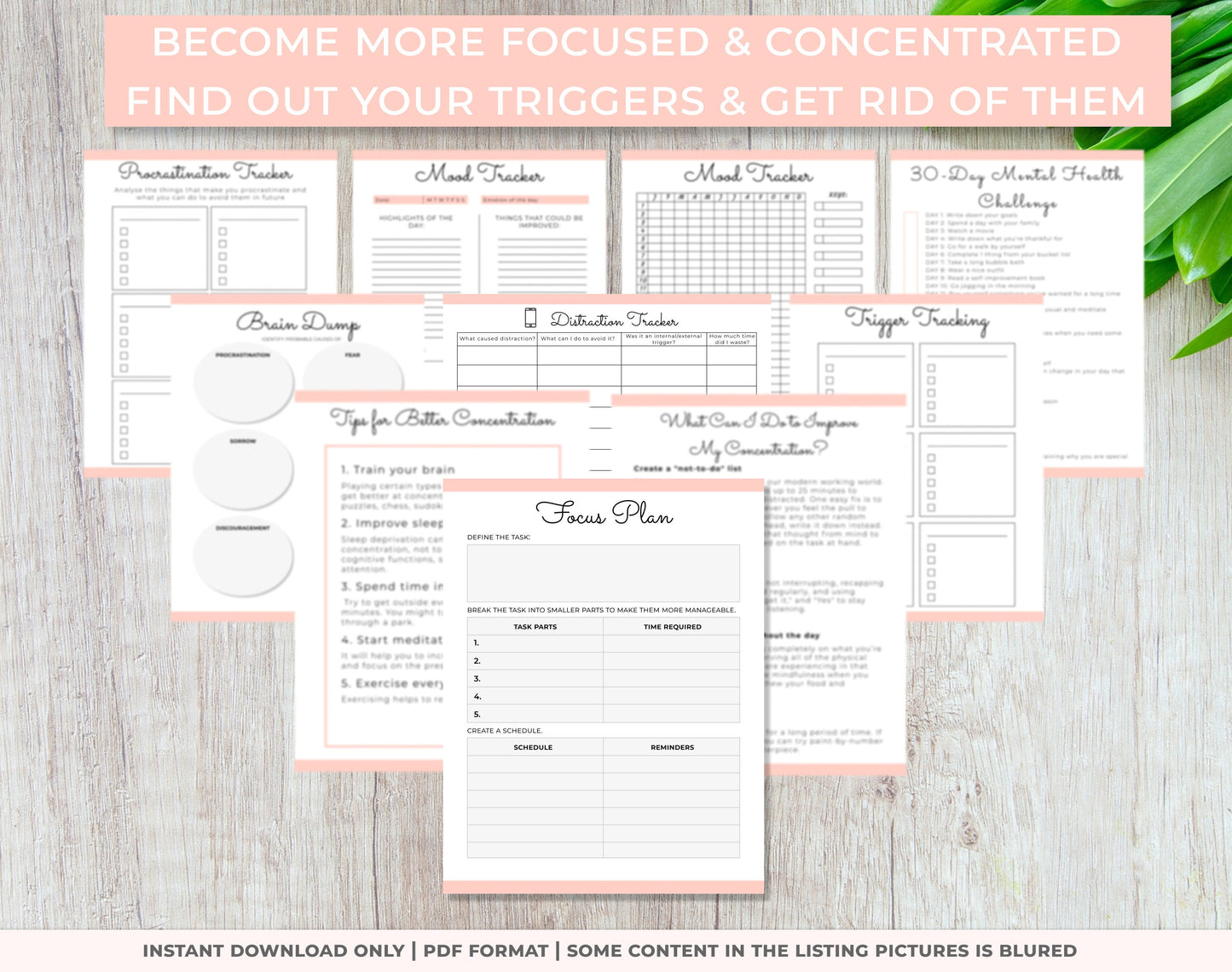 focus and trigger templates