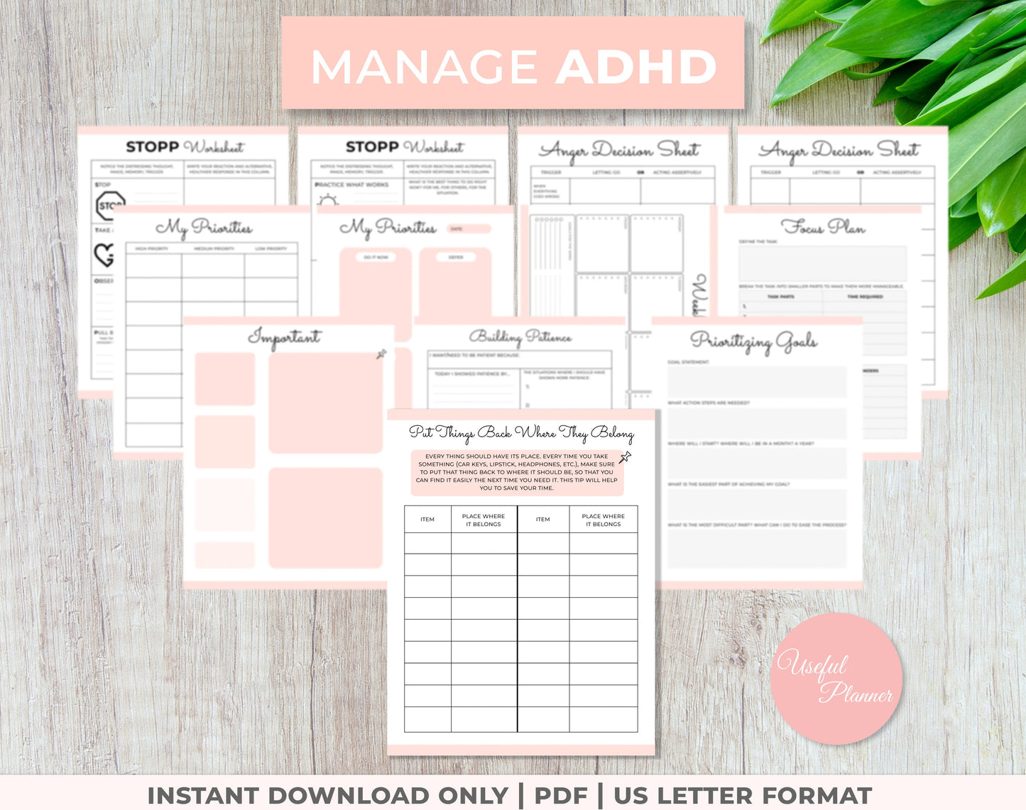 ADHD management templates