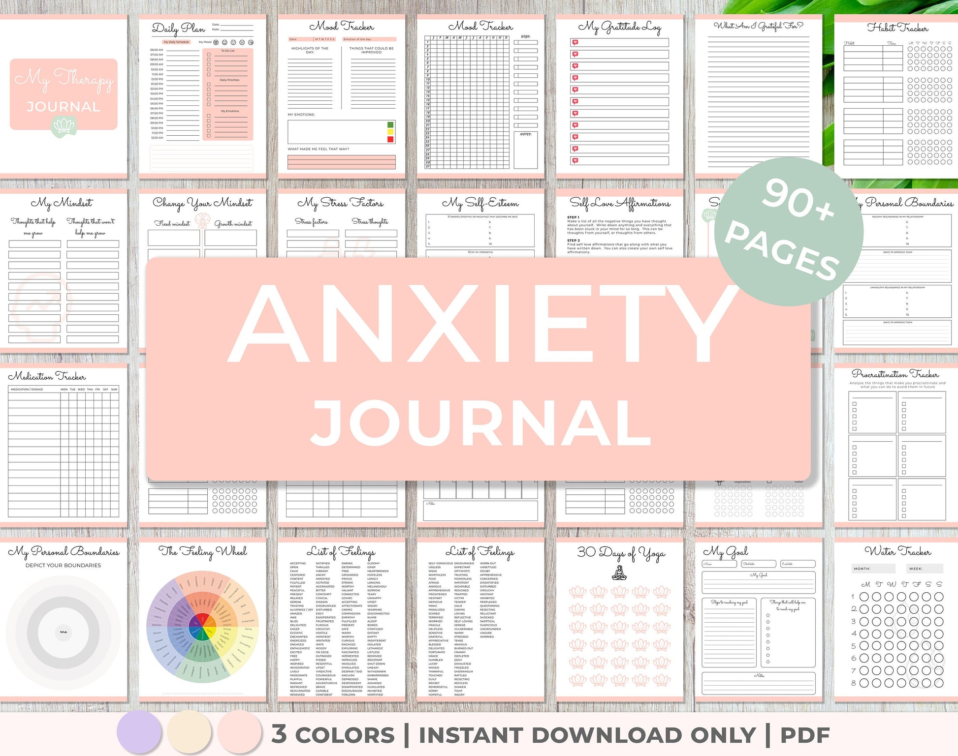 printable anxiety journal