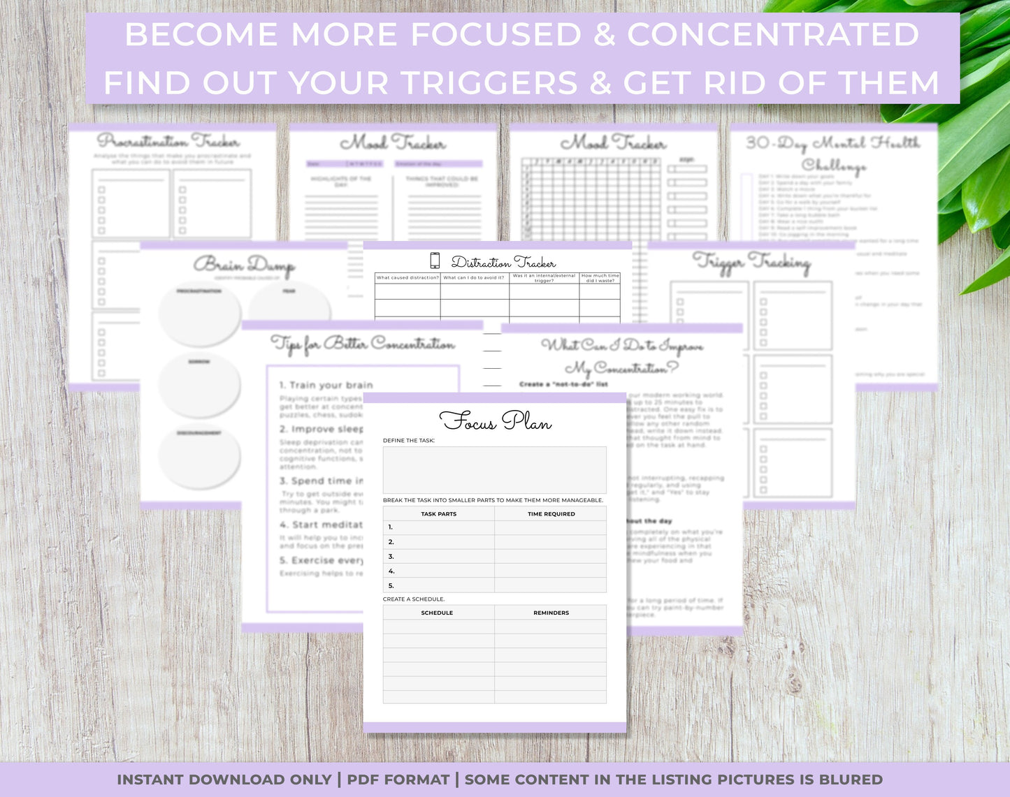 focus and trigger templates