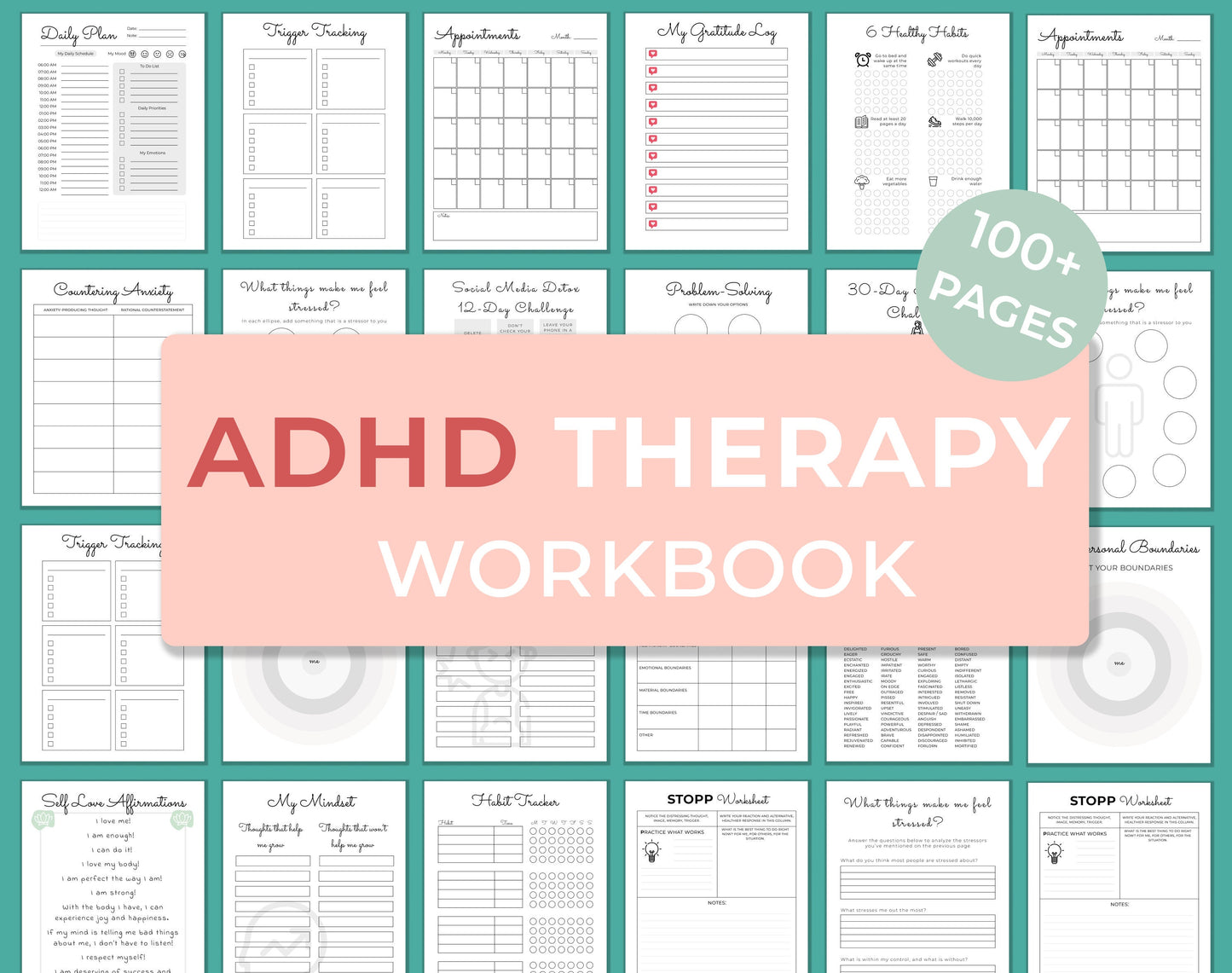 ADHD therapy workbook