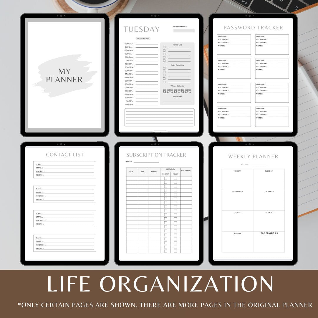 Life organization section