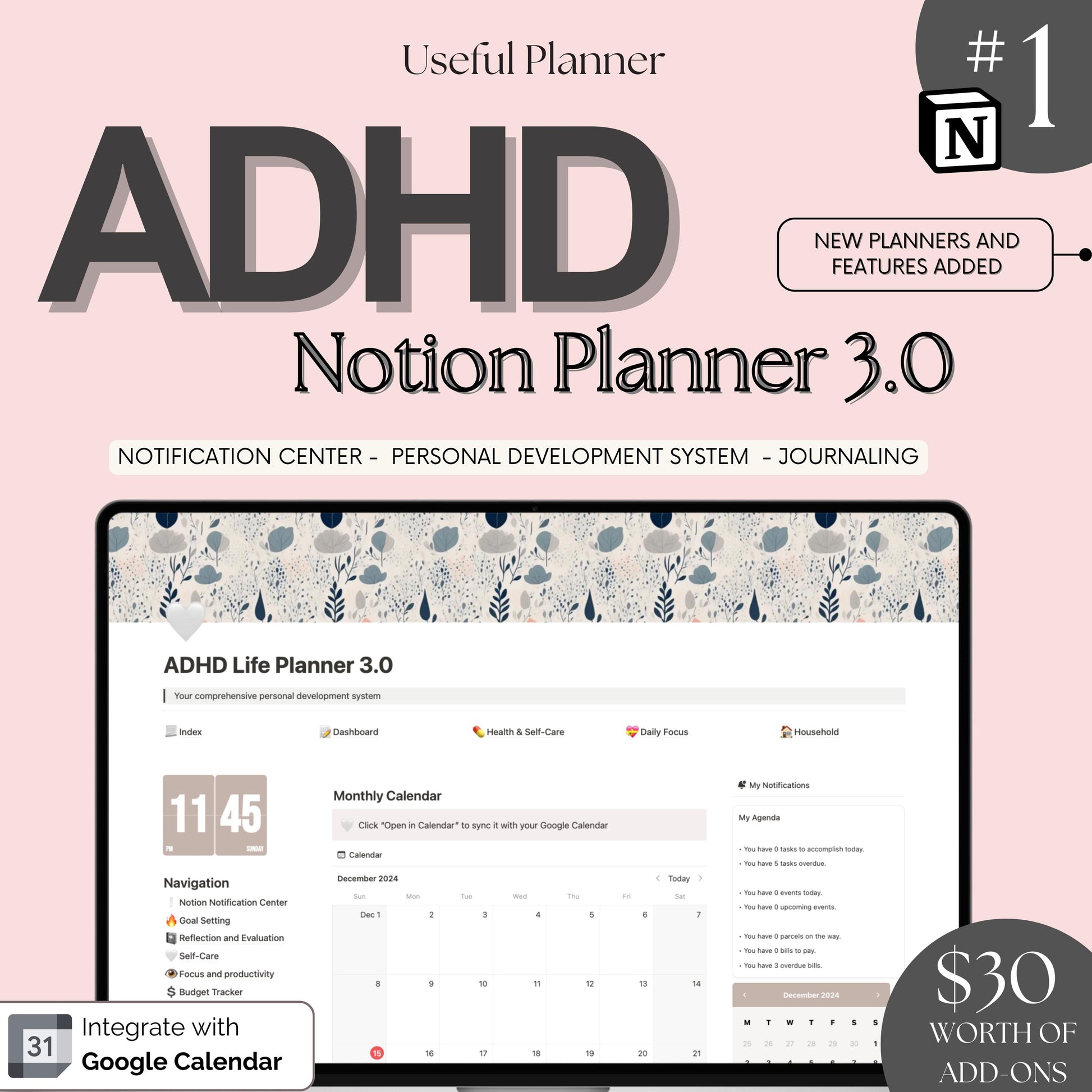 ADHD-specific Notion Planner