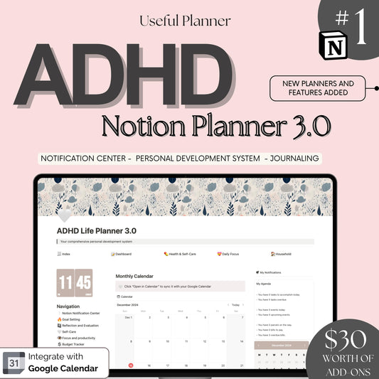 ADHD-specific Notion Planner