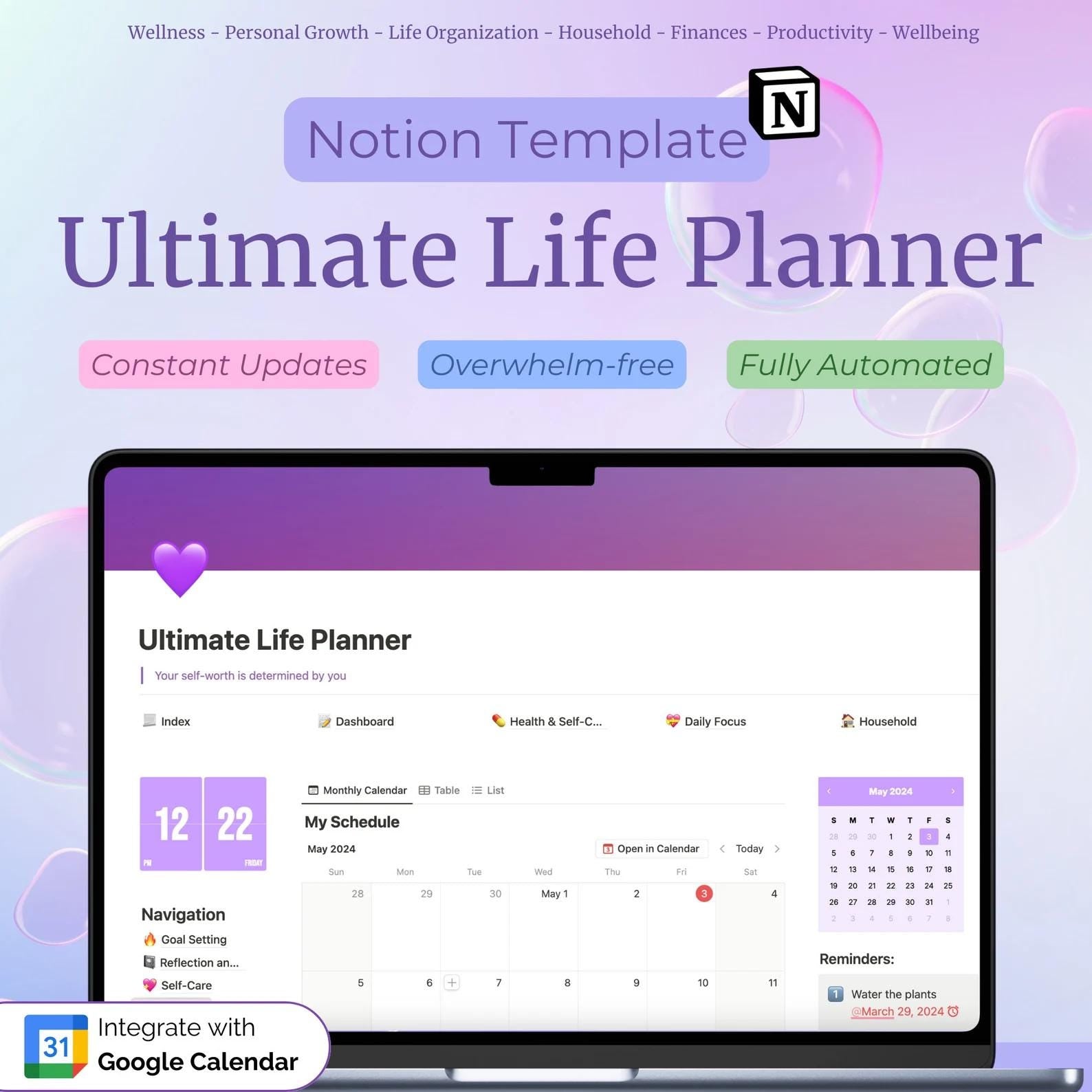 notion ultimate life planner