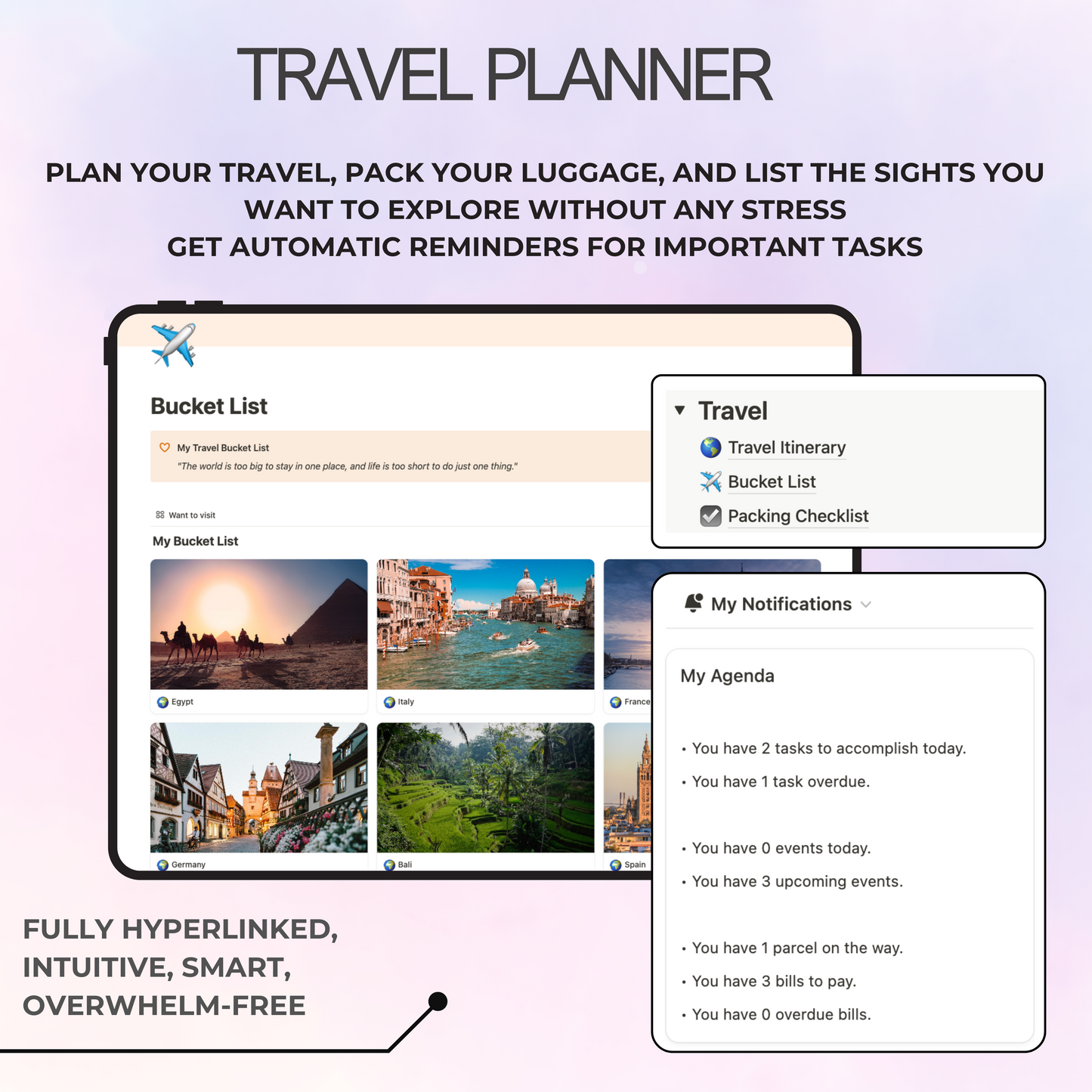 Notion travel planner